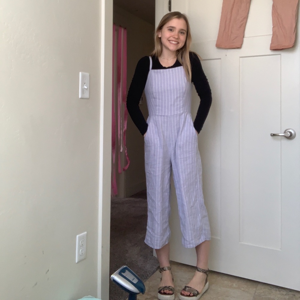 midi wide leg jumpsuit